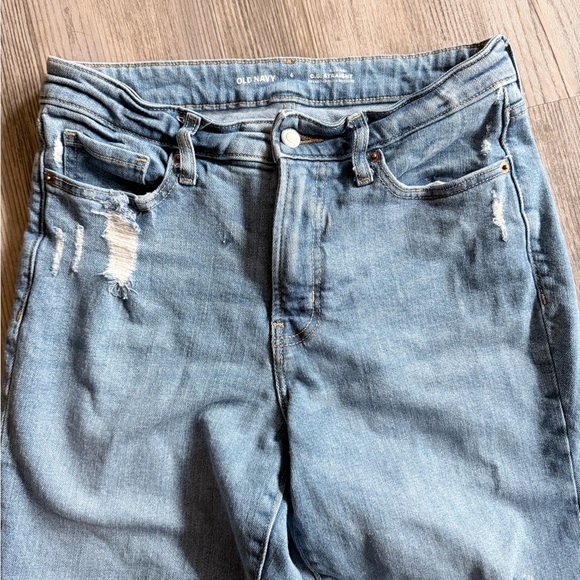 American Eagle O.G straight Distressed Blue Jeans - Picture 2 of 4